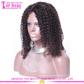 Glueless laço cheio encaracolado perucas curtas para mulheres negras